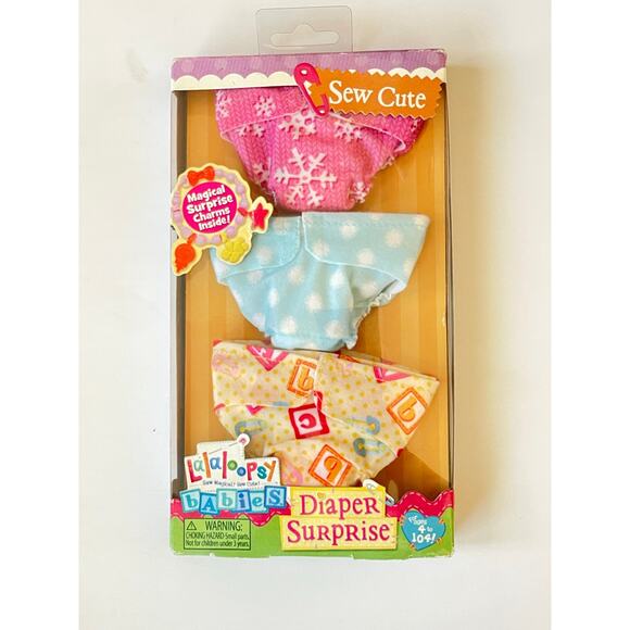 LALALOOPSY BABIES DIAPER SURPRISE REFILL PACK 3 SEW ADORABLE DIAPERS **BRAND NEW - Picture 1 of 5